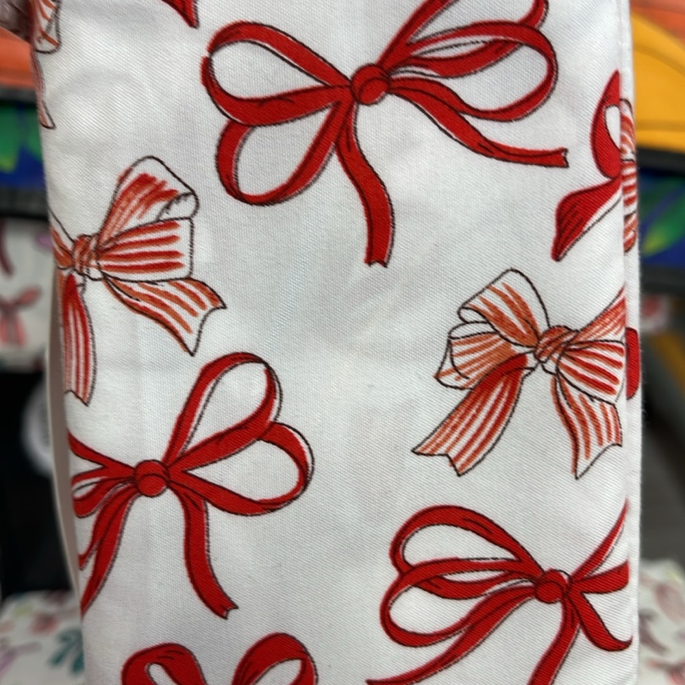 Twin Size Bow Sheets Peri Home Viral Red Bows Christmas Sheet Set Ribbon Holiday